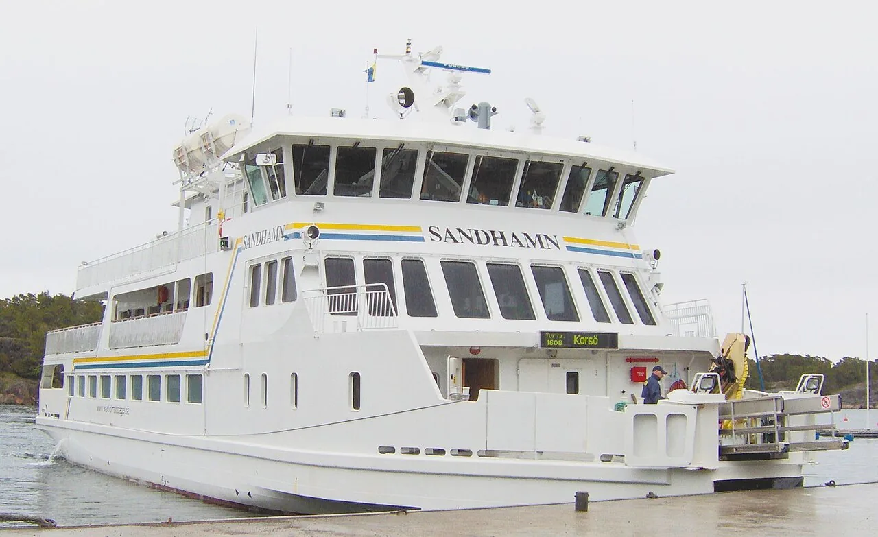 The white archipelago steamer MS Sandhamn