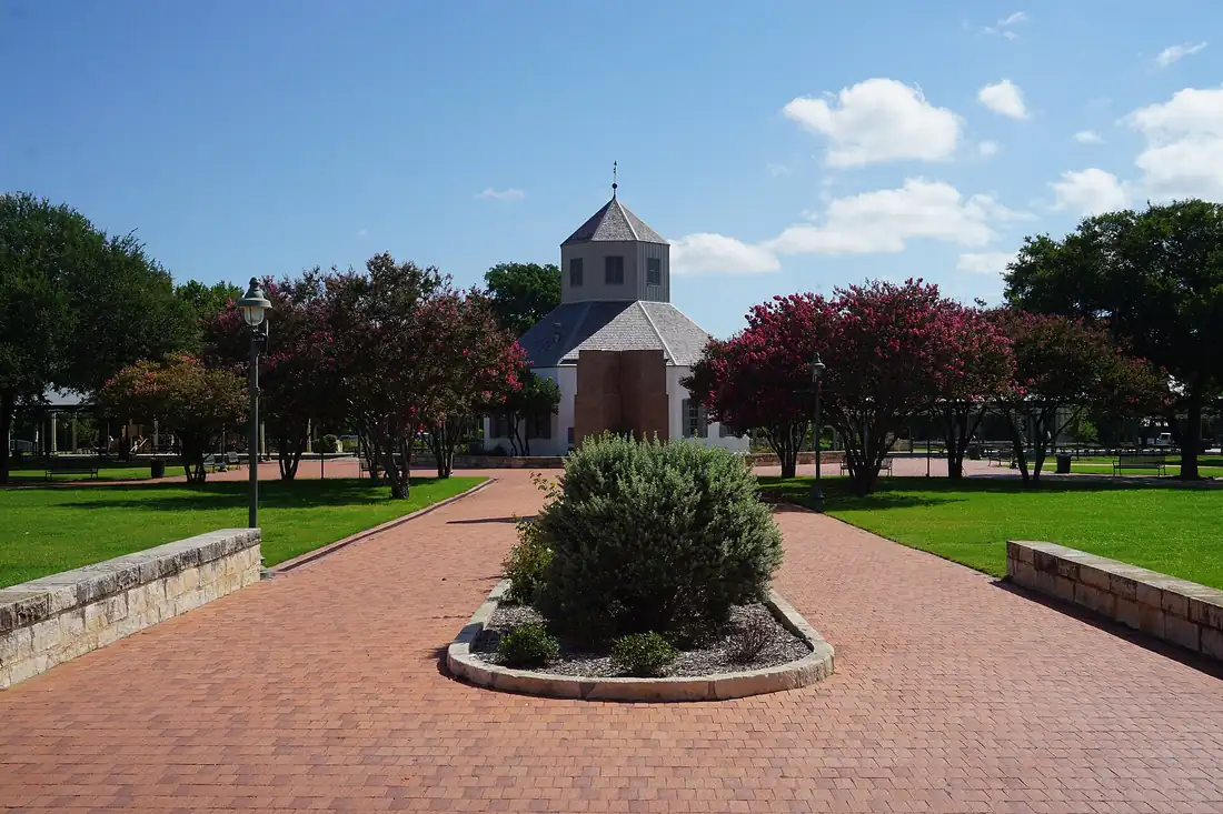 The Vereins Kirche and Marktplatz in Fredericksburg
