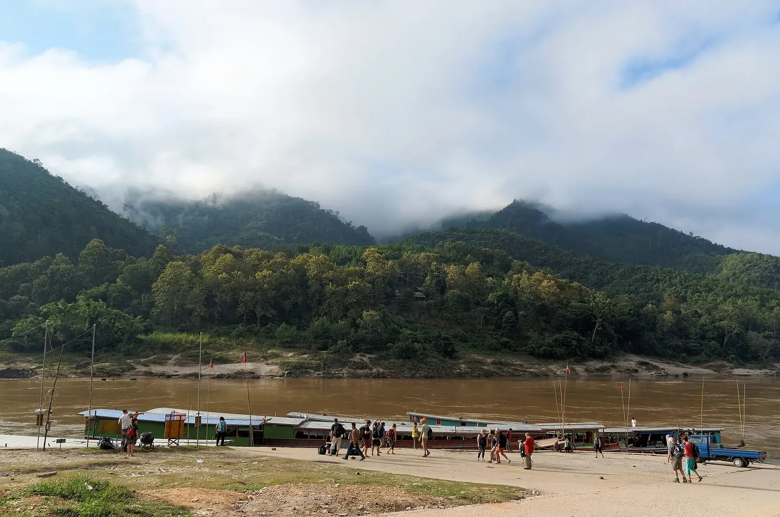 The Mekong River in northern Laos