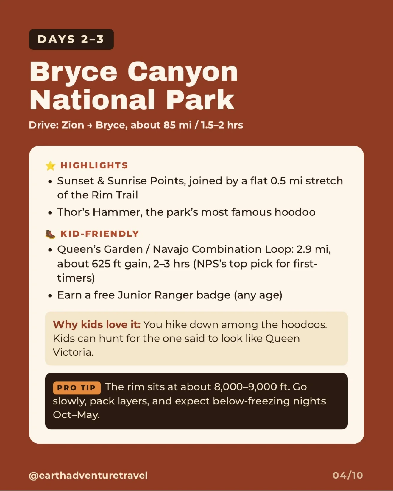 Illustrated family hiking among Bryce Canyon’s orange hoodoos