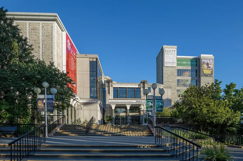 The exterior of the Royal BC Museum on Belleville Street in Victoria
