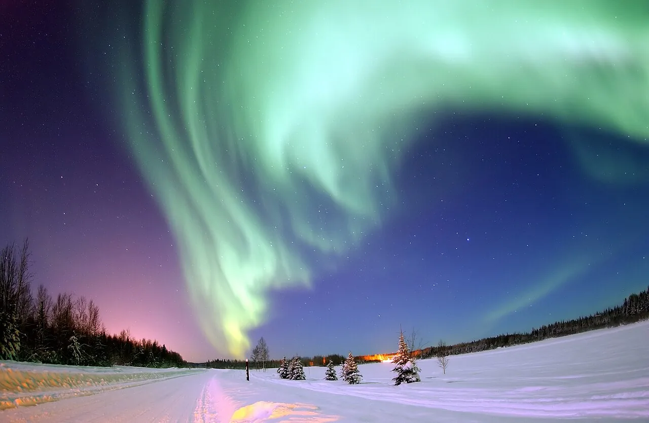 The night sky over the Yukon