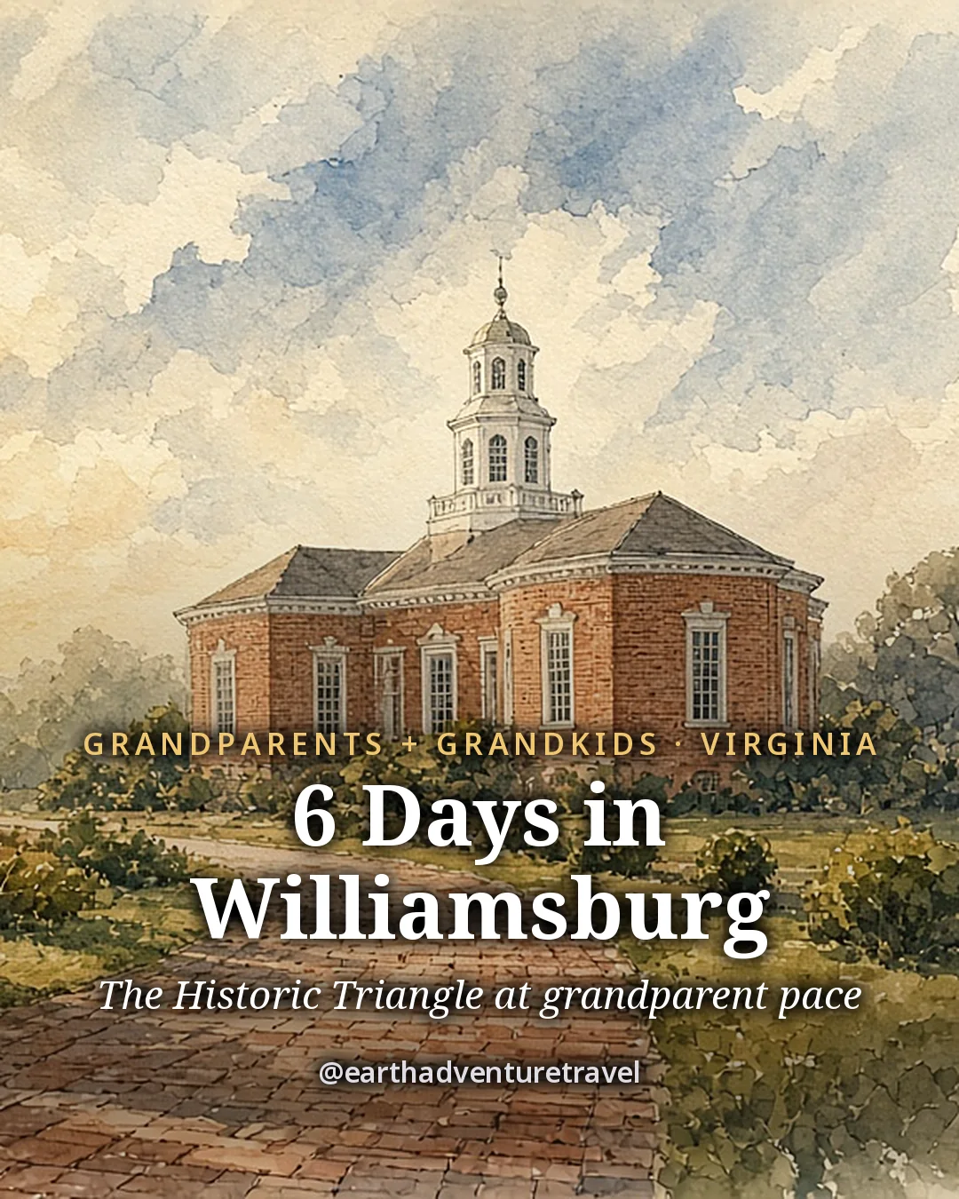 Cover artwork for the Williamsburg in 6 Days guide