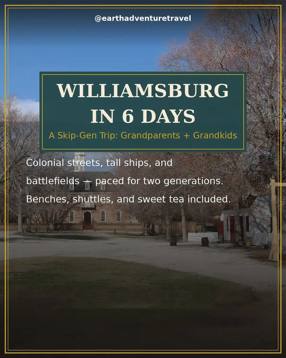 Cover graphic for Williamsburg in 6 Days