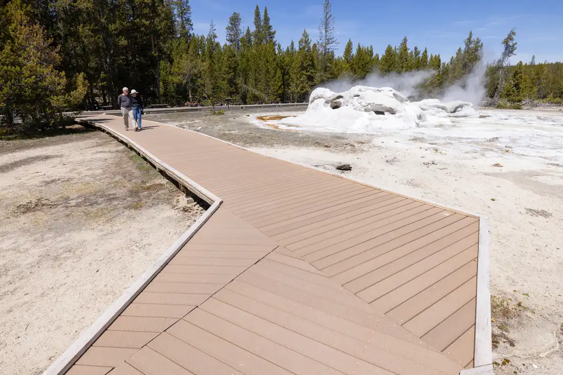 Upper Geyser Basin boardwalk