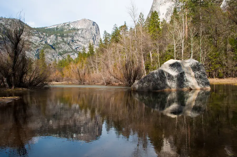 Morning reflections in Mirror Lake