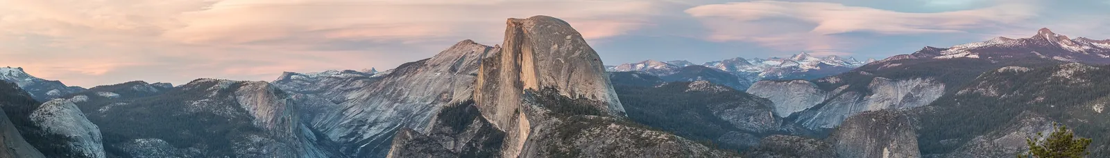 Glacier Point panorama with Half Dome